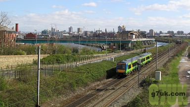 manchester skyline from Trafford